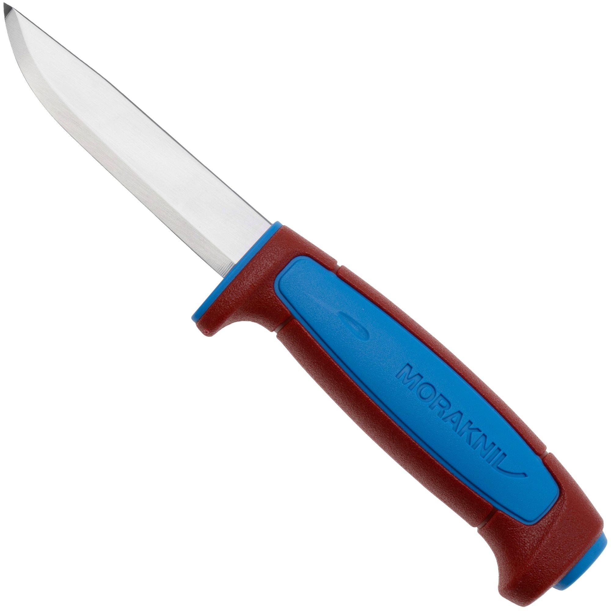 Nóż z głownią stałą Morakniv Basic 511 Color of the Year 2025, 14501 Carbon Dala Red Siljan Blue