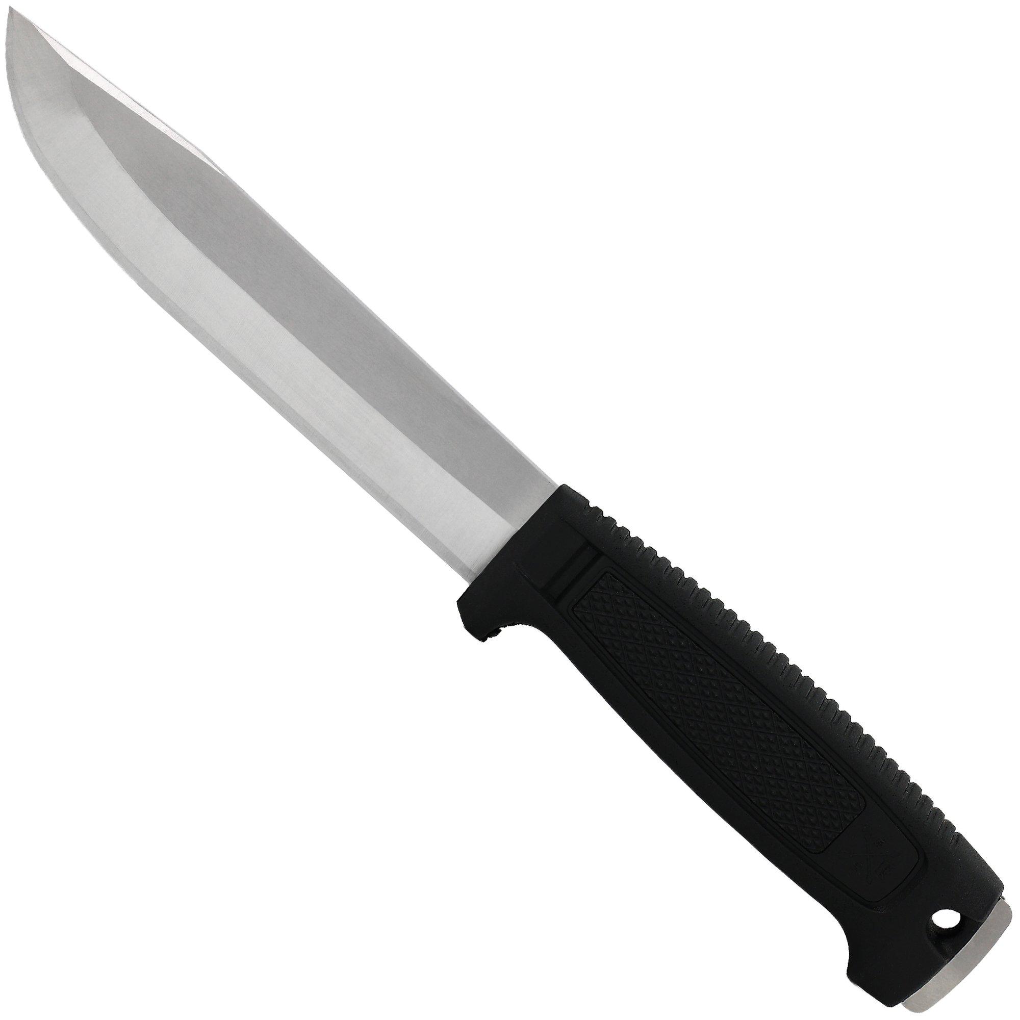 Morakniv Mörkret 14557 Satin 14C28N, Pitch Black Polypropene, survivalmes