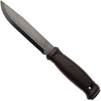Image for Morakniv Garberg Grand BlackBlade (C) 14640 Carbon Steel, Brown Polymer, bushcraft knife, leather sheath