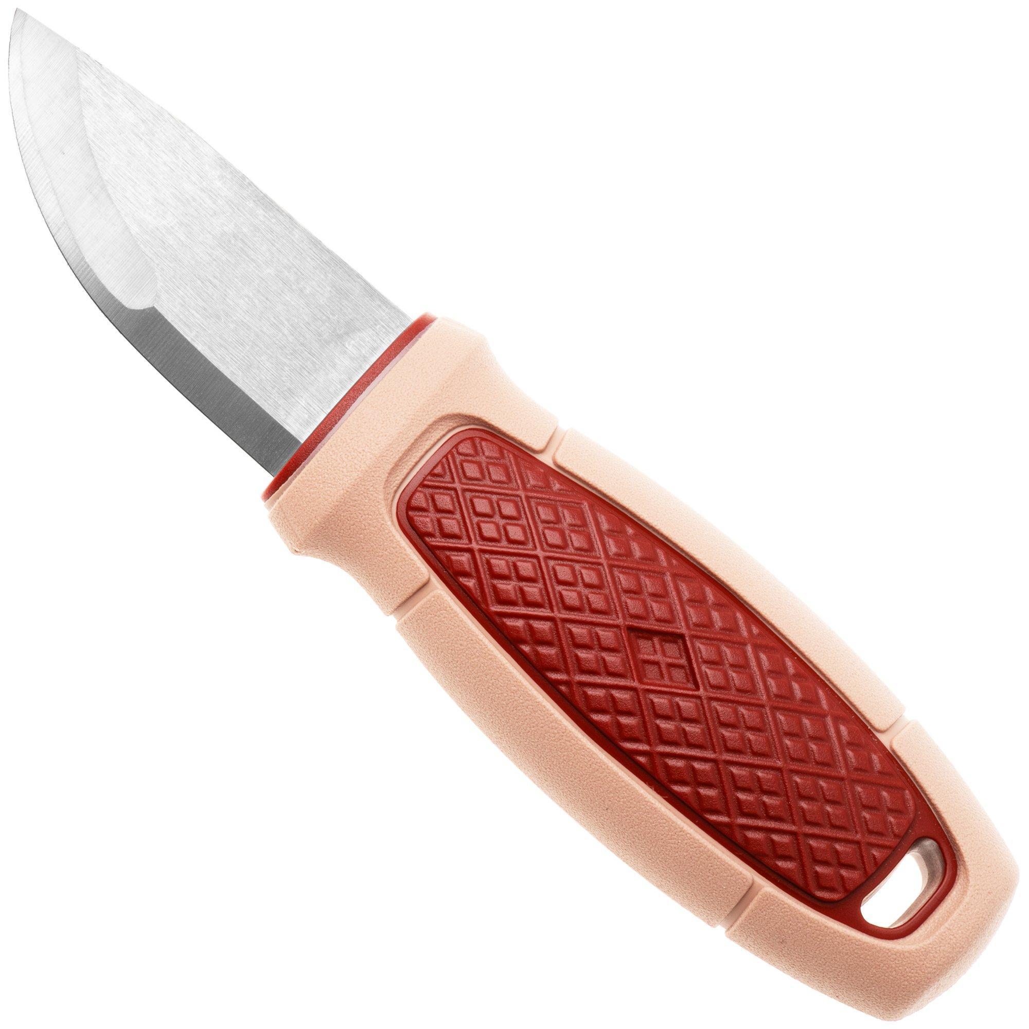 Morakniv Eldris Color of the Year 2026, 14813 Satin 12C28 Dala Red Orsa Sandstone, fixed knife