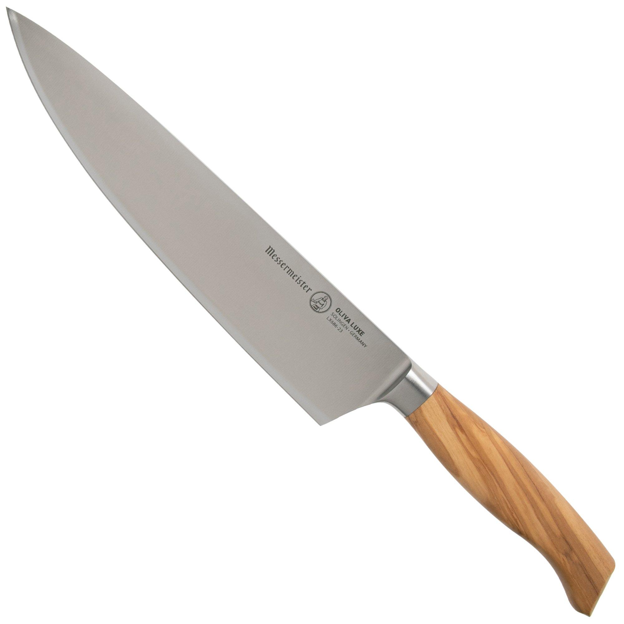 Nóż szefa kuchni Messermeister Oliva Luxe LX686-23, 23 cm