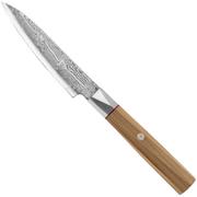 Mcusta Zanmai Petty ZBX2-3001DS, 33-Layer Damascus/VG10, Hinoki Handle, Knivesandtools Exclusive, paring knife, 11 cm