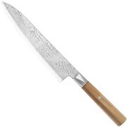  Mcusta Zanmai Gyuto ZBX2-3005DS, 33-Layer Damascus/VG10, Hinoki Handle, Knivesandtools Exclusive, Kochmesser, 21 cm