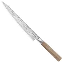Afbeelding voor Mcusta Zanmai Sujihiki ZBX2-3010DS, 33-Layer Damascus/VG10, Hinoki Handle, Knivesandtools Exclusive, vleesmes, 24 cm
