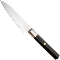 Afbeelding voor Mcusta Zanmai Petty KH-4001S Ginsan Silver 3, Ebony Pakka Handle, Knivesandtools Exclusive, petty universeelmes, 12 cm