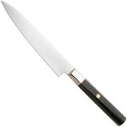 Afbeelding voor Mcusta Zanmai Petty KH-4002S Ginsan Silver 3, Ebony Pakka Handle, Knivesandtools Exclusive, petty universeelmes, 16 cm