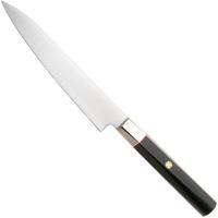 Afbeelding voor Mcusta Zanmai Petty KH-4002S Ginsan Silver 3, Ebony Pakka Handle, Knivesandtools Exclusive, petty universeelmes, 16 cm