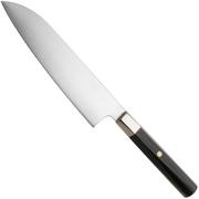 Afbeelding voor Mcusta Zanmai Santoku KH-4003S Ginsan Silver 3, Ebony Pakka Handle, Knivesandtools Exclusive, santoku, 19.5 cm