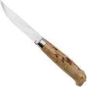 Marttiini Lynx 132, 132010, Stainless, Curly Birch, Outdoormesser