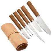 Marttiini Cabin Chef Knife Set 1494000 Satin 8Cr14MoV, Birch, messenset