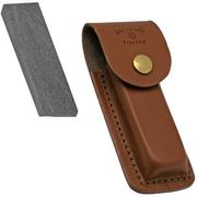 Marttiini sharpening stone, 1511010, Leather Sheath, Grey, slijpsteen korrel 1000