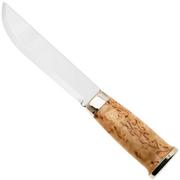 Marttiini Lapp 250010 Stainless, Curly Birch, vaststaand mes