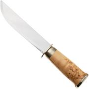 Marttiini Lapp 255010 Stainless, Curly Birch, vaststaand mes