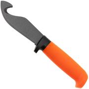 Marttiini Martef Skinning Hook Knife 378024T Stainless, Orange Rubber, Fahrtenmesser