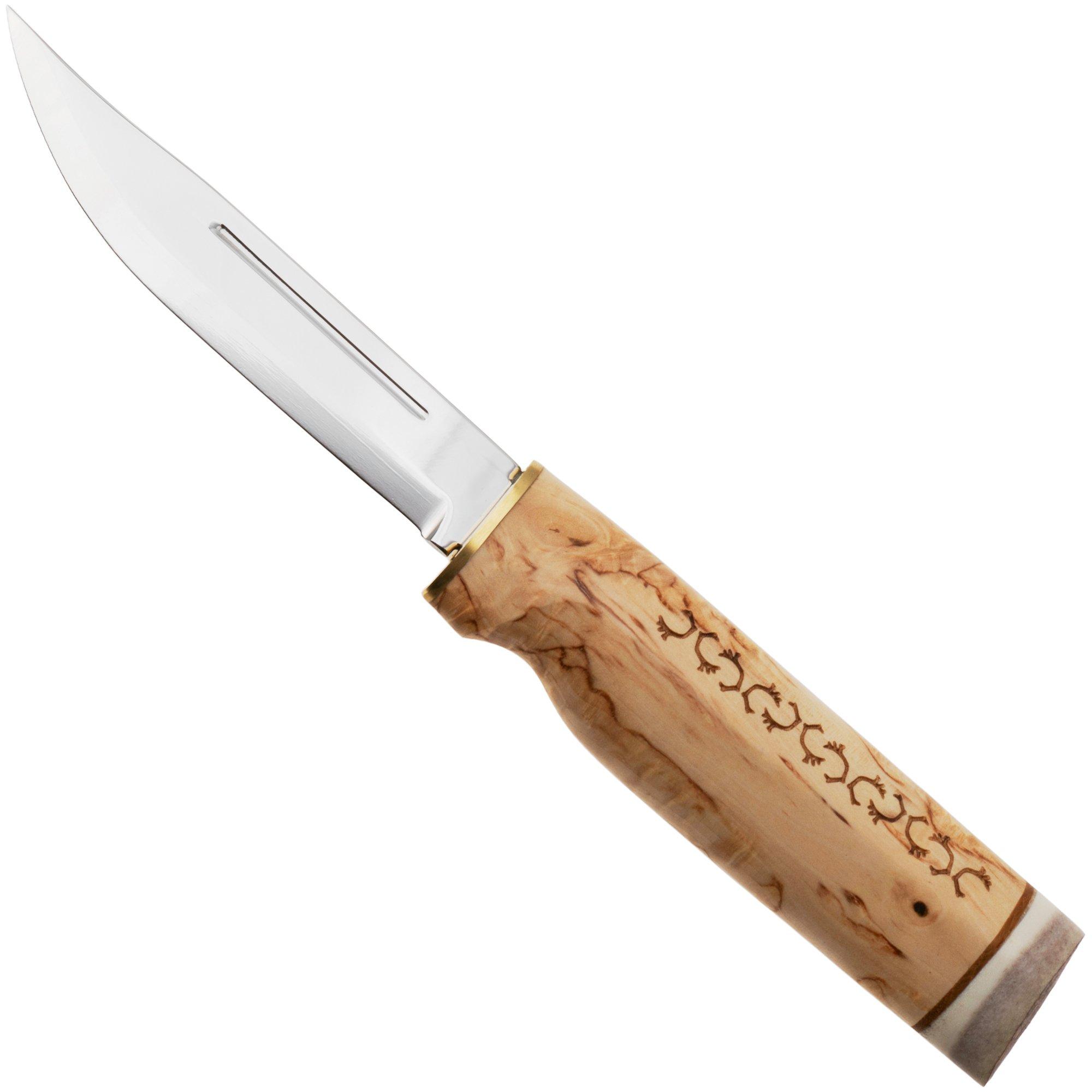 Marttiini Wild Reindeer 11 Pailakka 542014 Stainless, Curly Birch, Fahrtenmesser