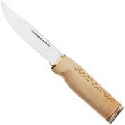 Marttiini Wild Reindeer 13 542015 Polished 1.4034, Birch Antler, vaststaand mes