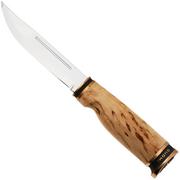 Marttiini Suomi-Finland 548018W Polished 1.4034, Bronze Curly Birch, vaststaand mes