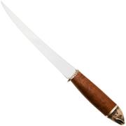 Marttiini Salmon Filleting Knife 552017W Polished 1.4034, Birch, fileermes
