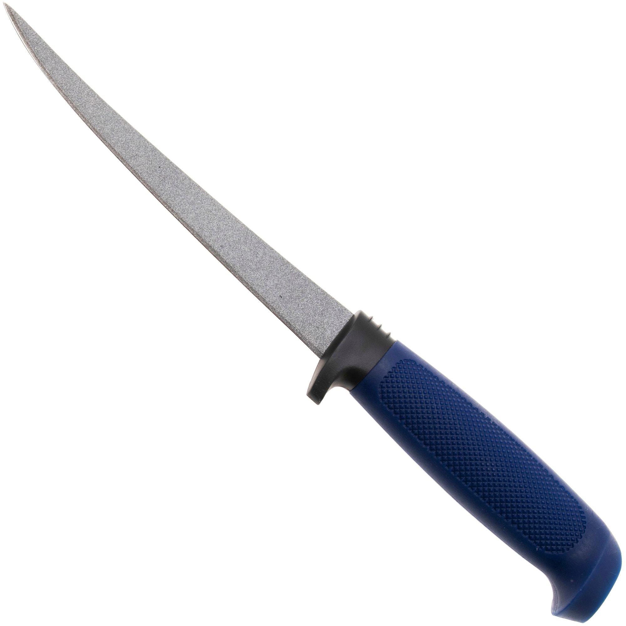 Marttiini Martef Filleting Knife 15 826014T Stainless, Blue Rubber, vaststaand mes