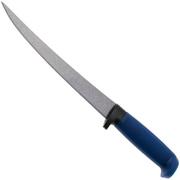 Marttiini Martef Filleting Knife 23 846014T Stainless, Blue Rubber, Fahrtenmesser