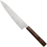 Afbeelding voor Musashi H1347 Damascus VG-10, Brown Birch, gyuto, 21 cm