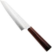 Afbeelding voor Musashi H862-2 Tsuchime VG-10, Brown Mahogany, kiritsuke petty, 15 cm