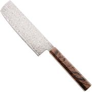 Afbeelding voor Musashi H924-1 Damascus VG-10, Brown Birch, nakiri, 16.5 cm