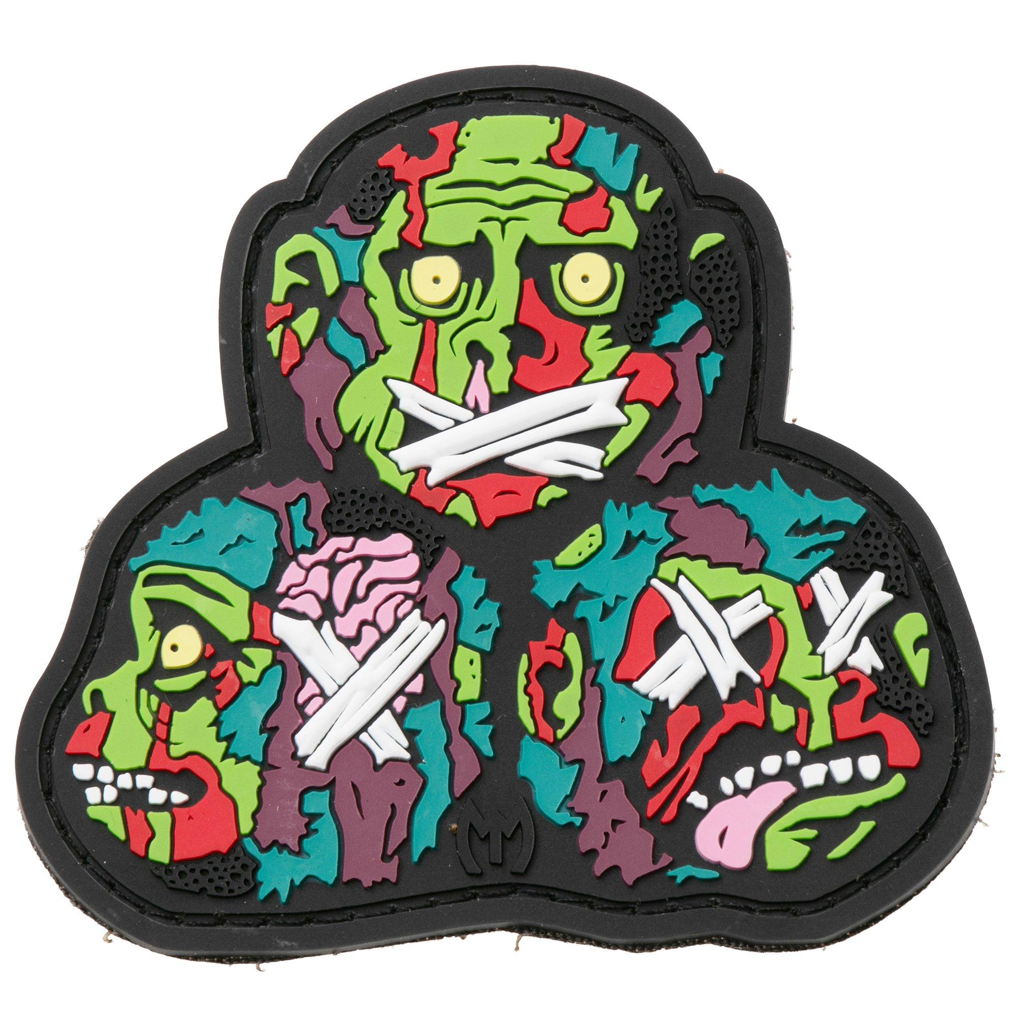 Maxpedition MONOC 3 Wise Monkeys 3D Morale Patch FULL COLOUR, patch