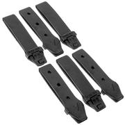 Maxpedition TacTie PJC3BLK Polymer Joining clips AGR MOLLE-clips, seis piezas