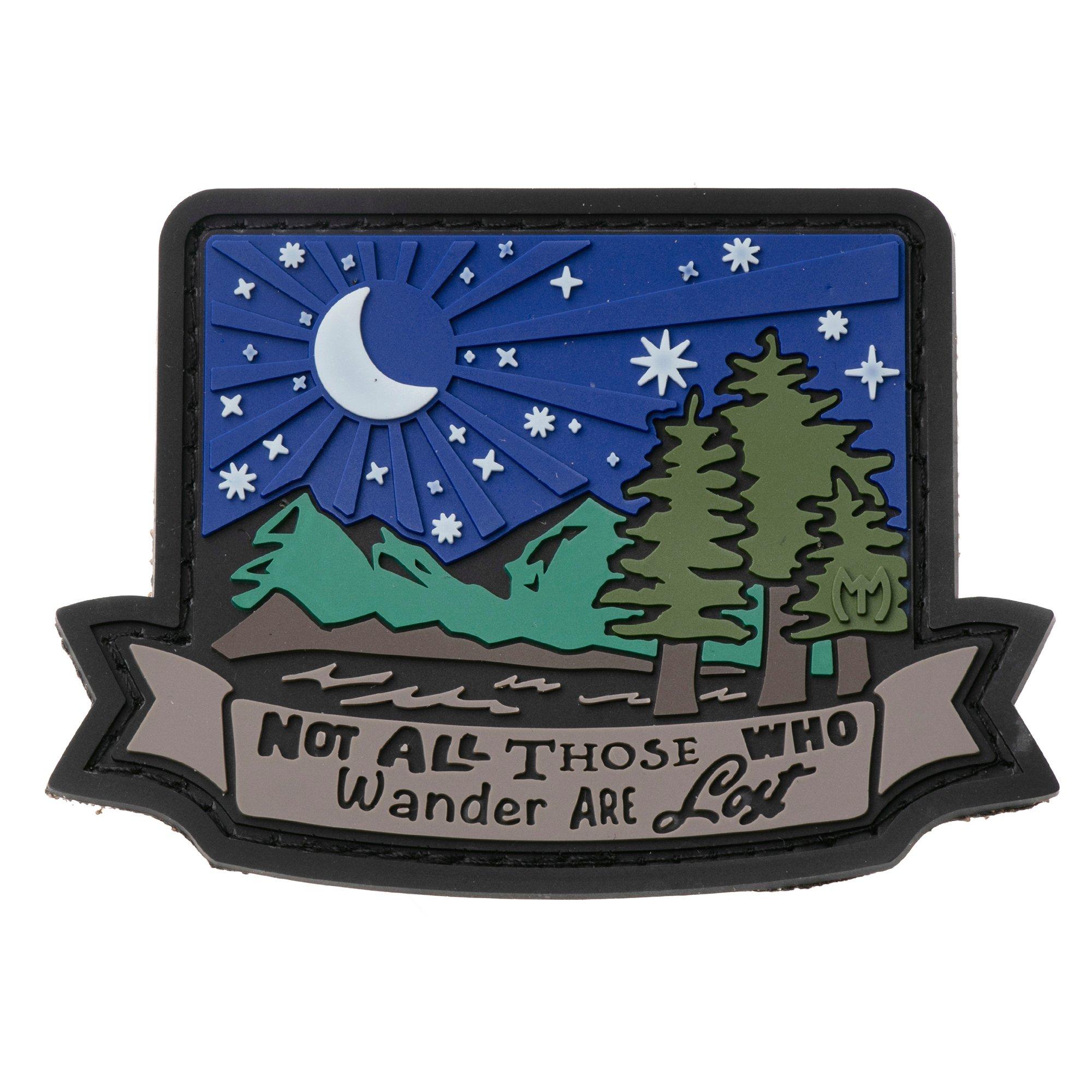 Maxpedition WNDRZ Wander Not Lost 3D Morale Patch GLOW, patch