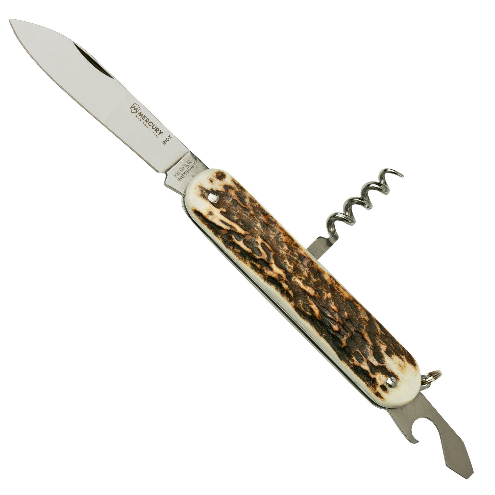 Nóż składany Mercury Multi-Tool Knife 913-3ADC Stag, 3 funkcje