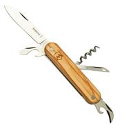Mercury Multi-Tool Knife 913-6SLC Olive Wood, Saw, 6 fonctions, couteau de poche