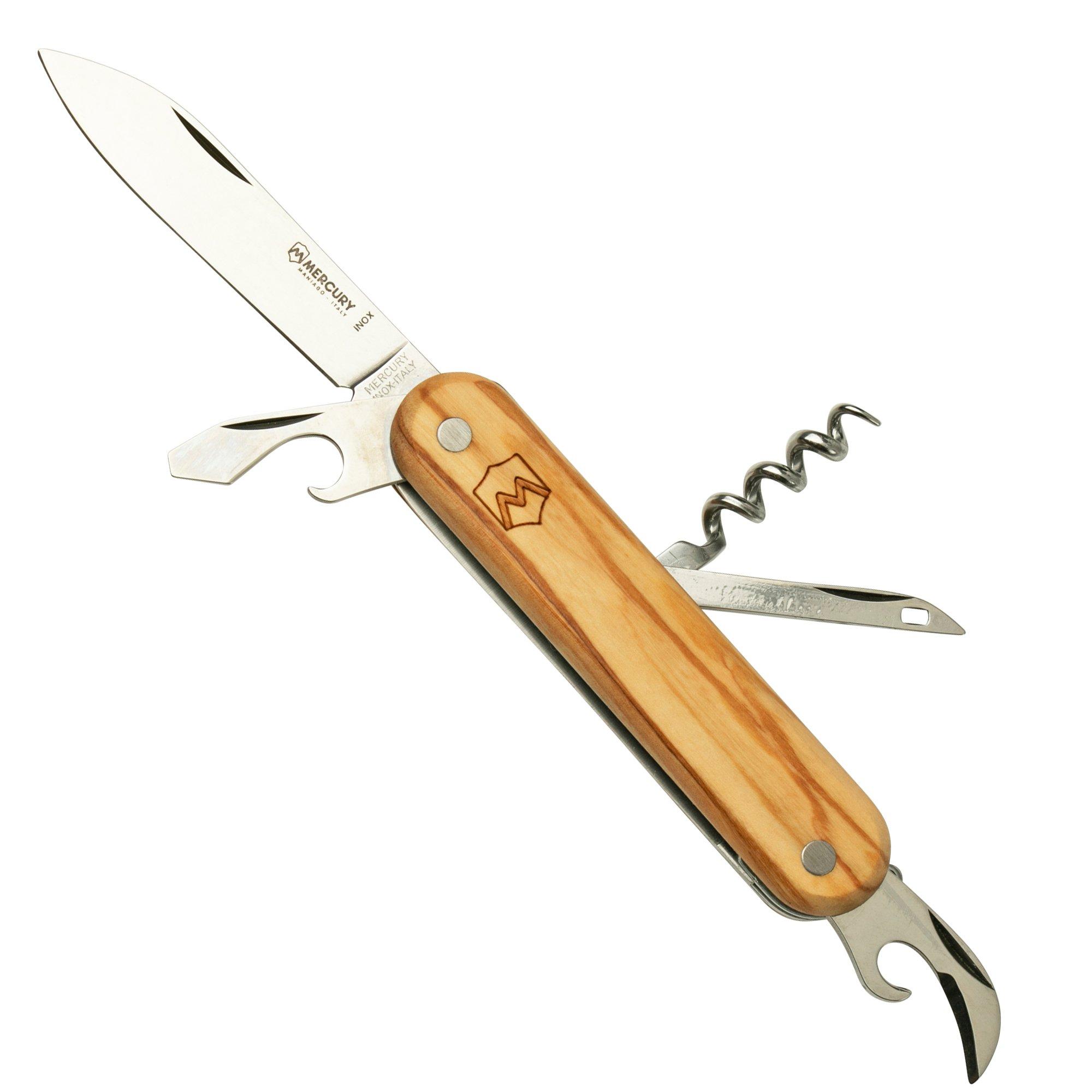 Nóż składany Mercury Multi-Tool Knife 913-6SLC Olive Wood, Saw, 6 funkcji