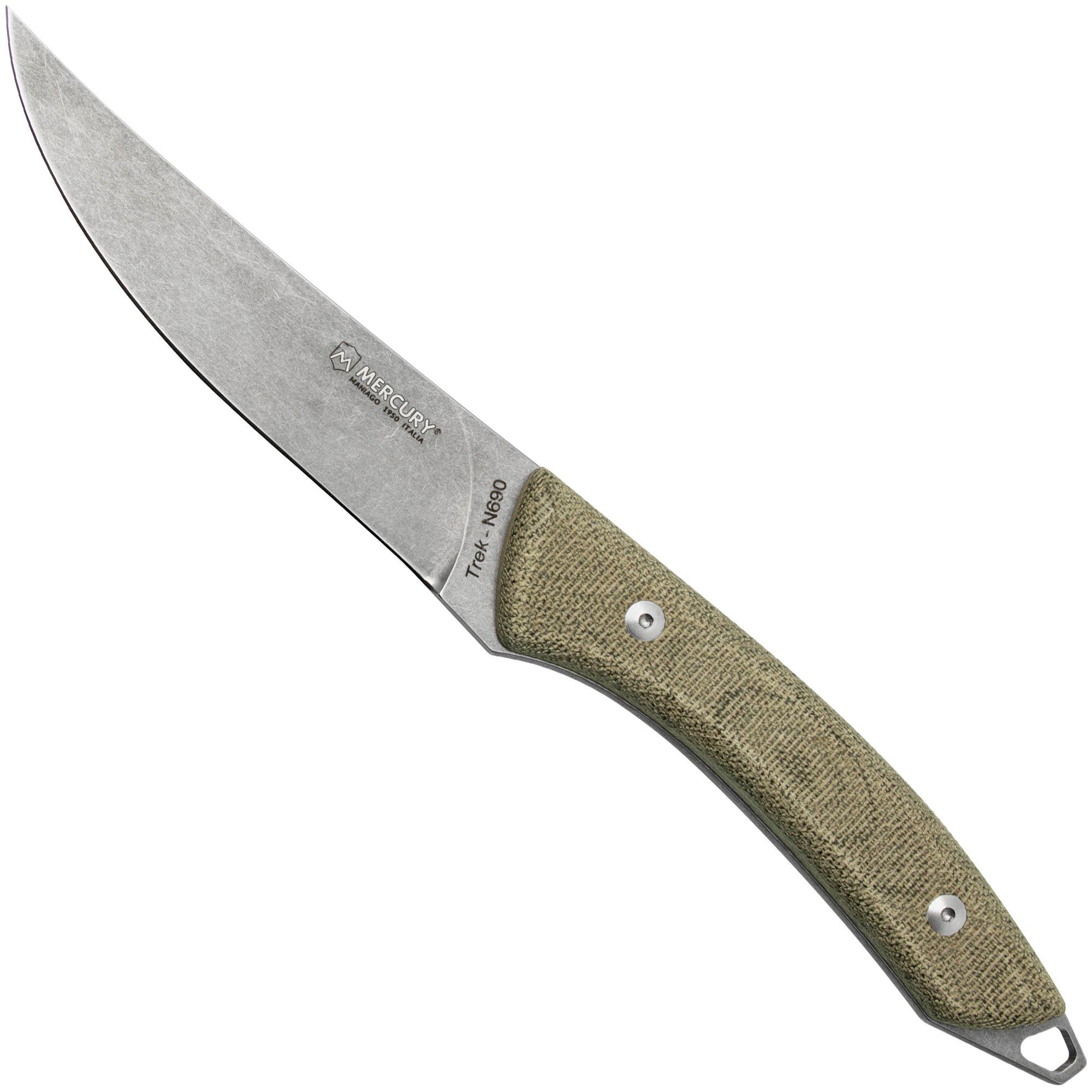 Nóż myśliwski Mercury Trek 925-25CVC, Green Canvas Micarta