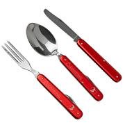 Mercury Trip Set 992-5AC Red Aluminium, outdoor cutlery