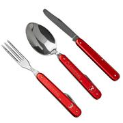 Mercury Trip Set 992-5AC Red Aluminum, cubiertos de exterior