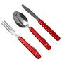 Bild für Mercury Trip Set 992-5AC Aluminium rot, Outdoorbesteck