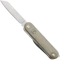 Afbeelding voor Mercury Duca 5 9DUCA5GC-C Stonewashed Elmax, Green Canvas Micarta, zakmes
