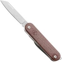 Afbeelding voor Mercury Duca 5 9DUCA5RB-C Stonewashed Elmax, Red Burlap Micarta, zakmes