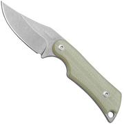 Mercury Kali N690 Stonewashed Clip Point, Natural G10, couteau fixe