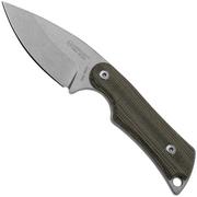 Mercury Kali 9KALIDP-GCFC, N690 Stonewashed Drop Point, Natural Canvas Micarta, fixed knife