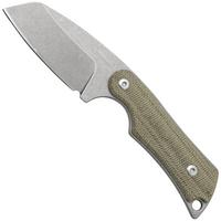 Imagen para Mercury Kali N690 Stonewashed Sheepsfoot, Green Canvas Micarta, cuchillo fijo