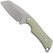 Mercury Kali N690 Stonewashed Sheepsfoot, Natural G10, fixed knife