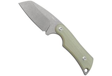 Mercury Kali N690 Stonewashed Sheepsfoot, Natural G10, fixed knife