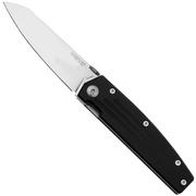 Mercury Logan Mini 9LGMEXSTALBK-C, Satin Elmax, Black Aluminium, pocket knife, Moreno Franzin design