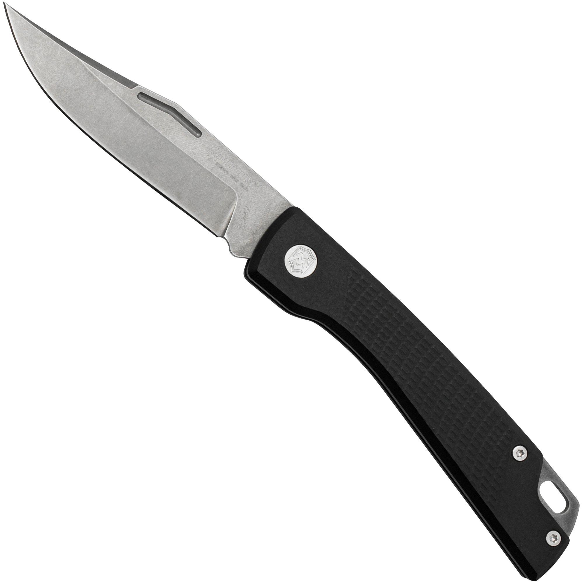 Nóż składany Mercury Luc 9LUCEXSWALBK-C, Elmax, Black Aluminium