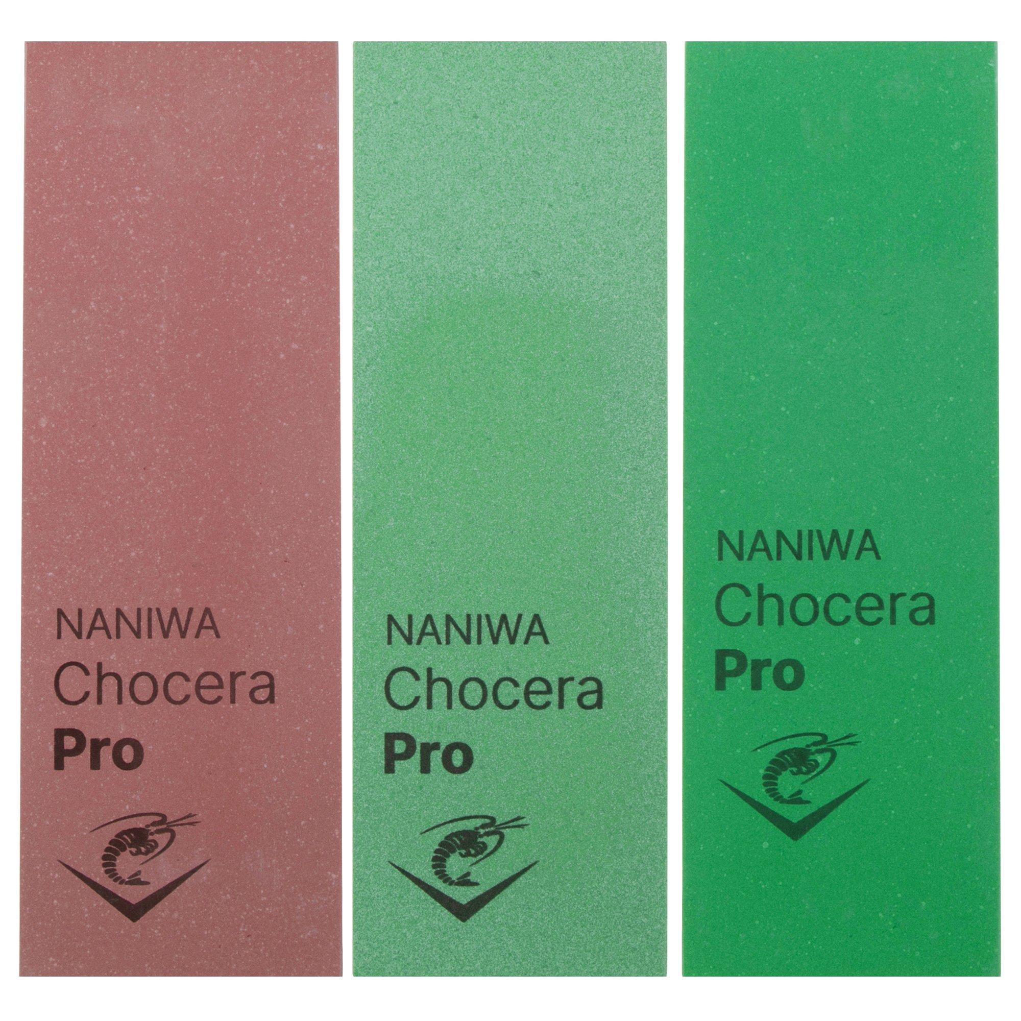 Zestaw osełek Naniwa Chocera Pro, ziarnistość 400 / 1000 / 3000