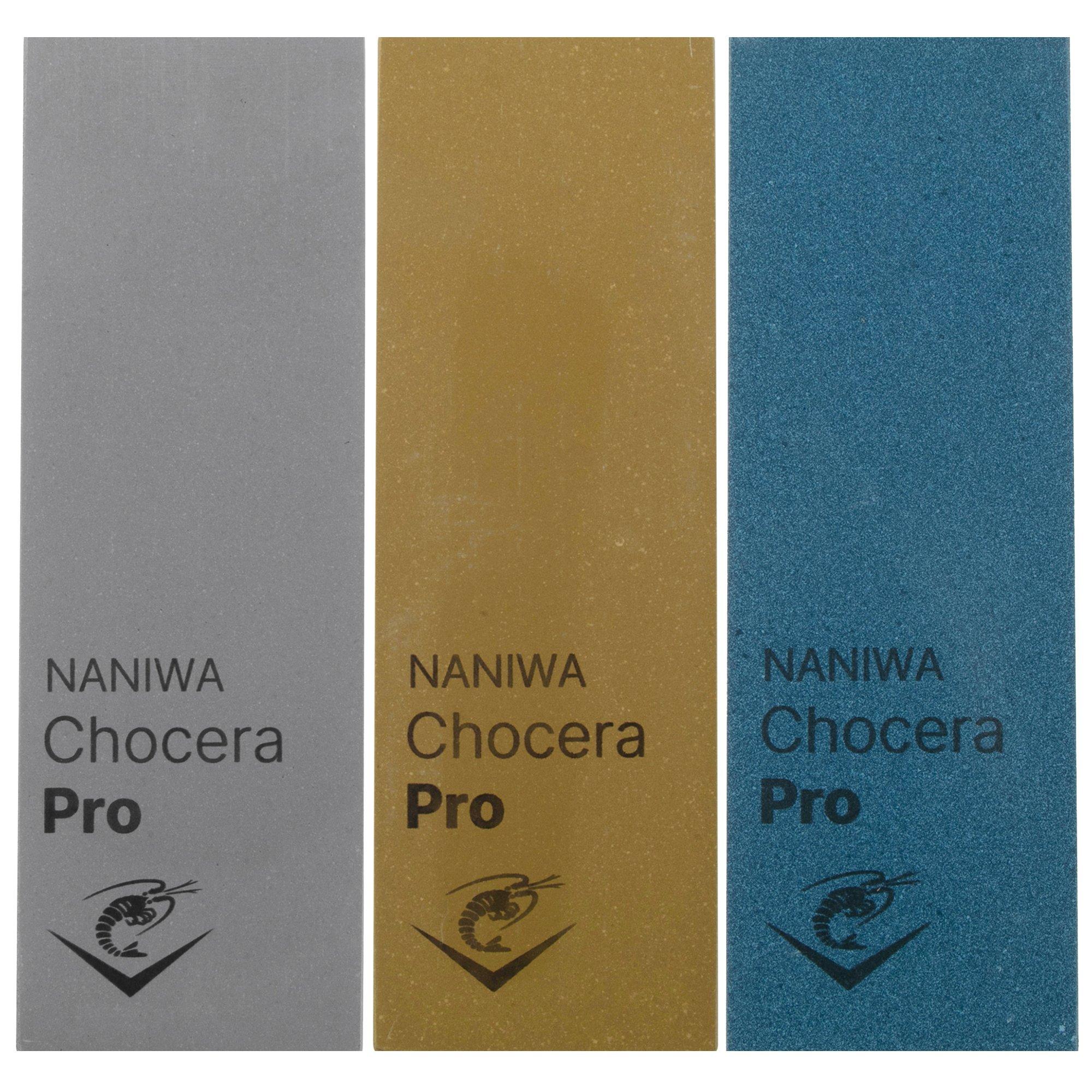 Naniwa Chocera Pro Schleifsteine im Vorteilspack, Körnung 600 / 2000 / 5000