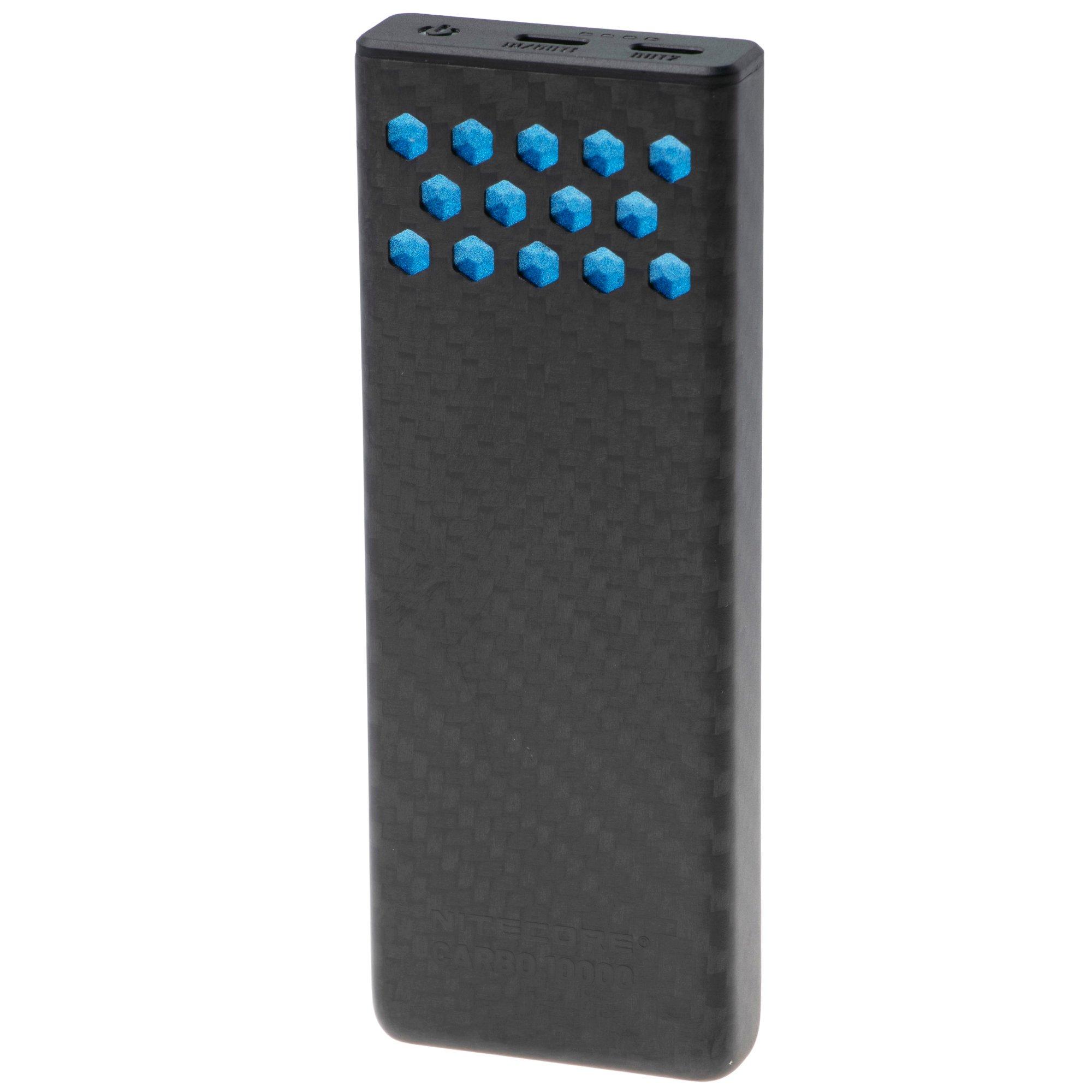 Nitecore CARBO10000 Gen2 Powerbank, 10.000 mAh, blue