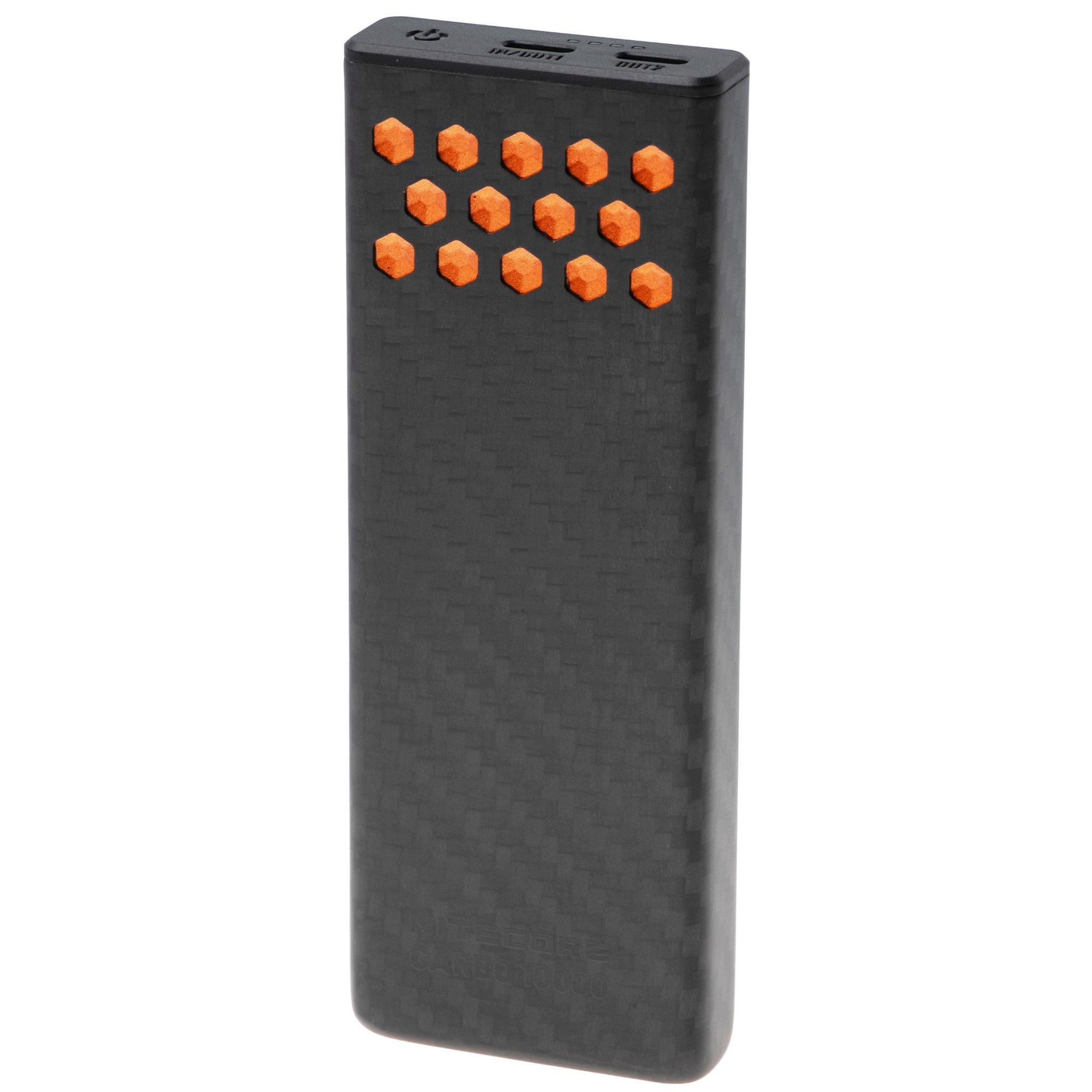 Nitecore CARBO10000 Gen2 Powerbank, 10.000 mAh, orange